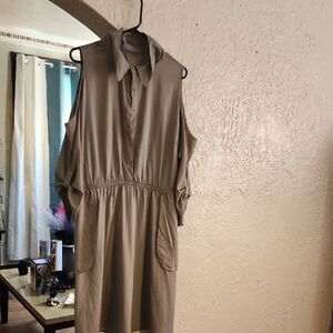 Stylish Gray Cold Shoulder Dress